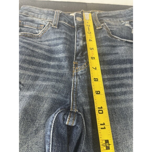 Willow & Root Jeans High Rise The Mom Fit Distressed Women's 25 Blue Pants Denim - Picture 4 of 9